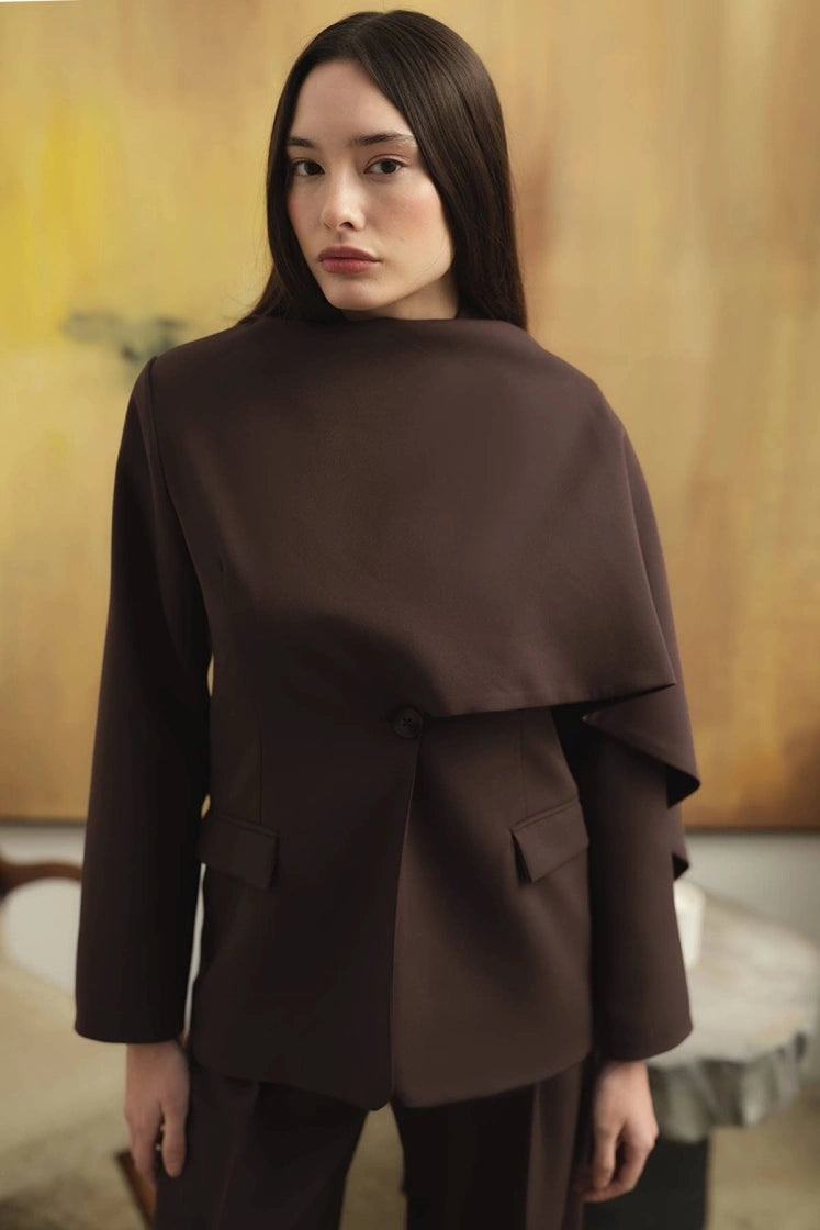 Yara Blazer mit Schalkragen