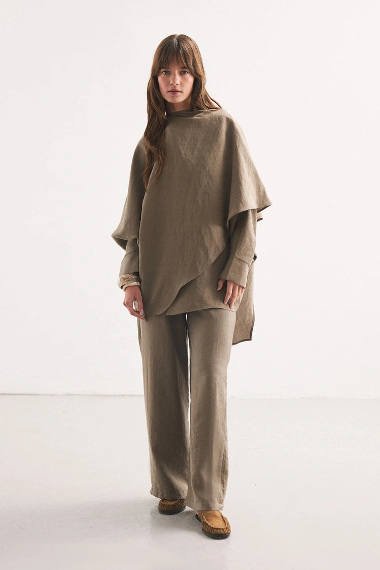 Sarina Set mit Fledermausärmel & Cape