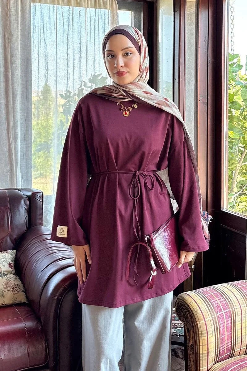 Nora Basic Oversized Long Shirt