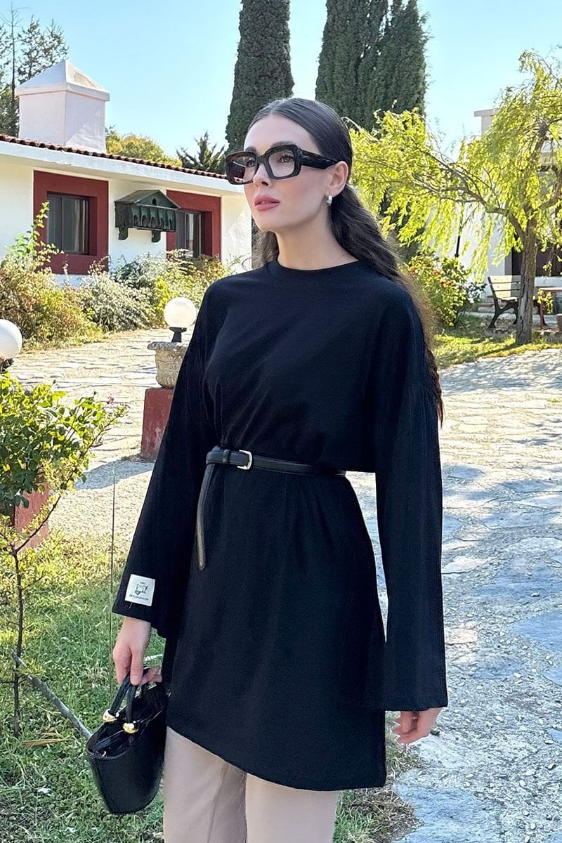 Nora Basic Oversized Long Shirt