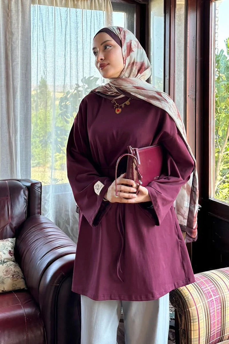 Nora Basic Oversized Long Shirt