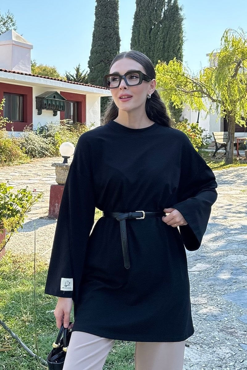 Nora Basic Oversized Long Shirt