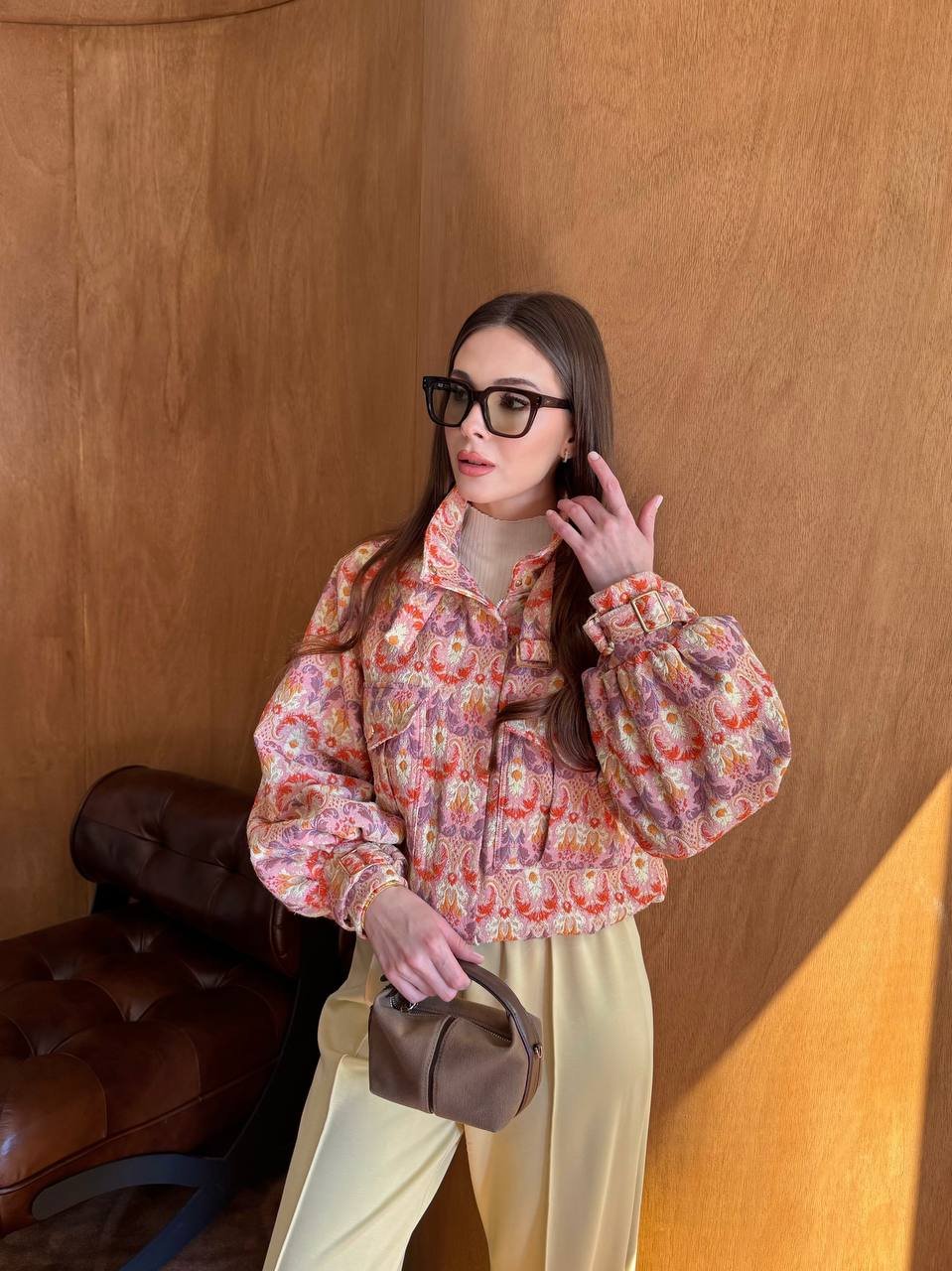 Soraya Jaquard Bomber Jacke