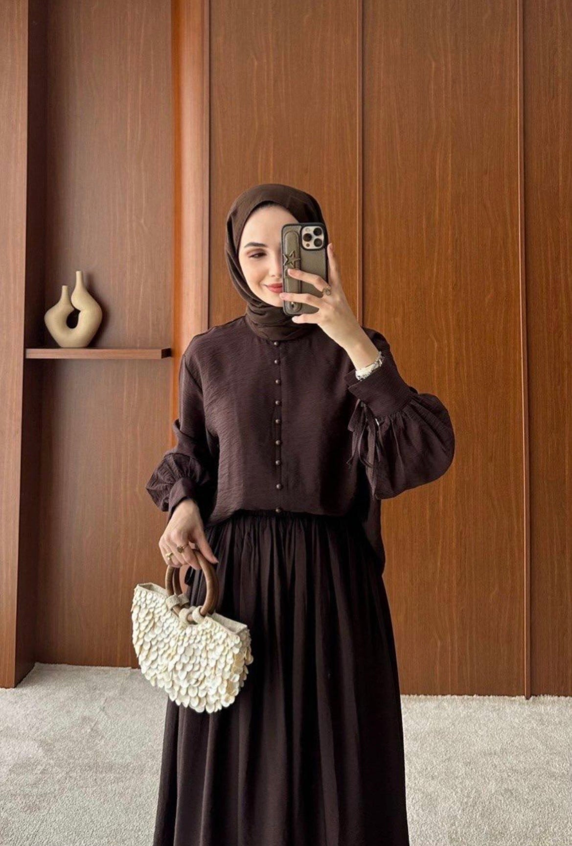 modest Maxi Rock Zweiteiler hijab