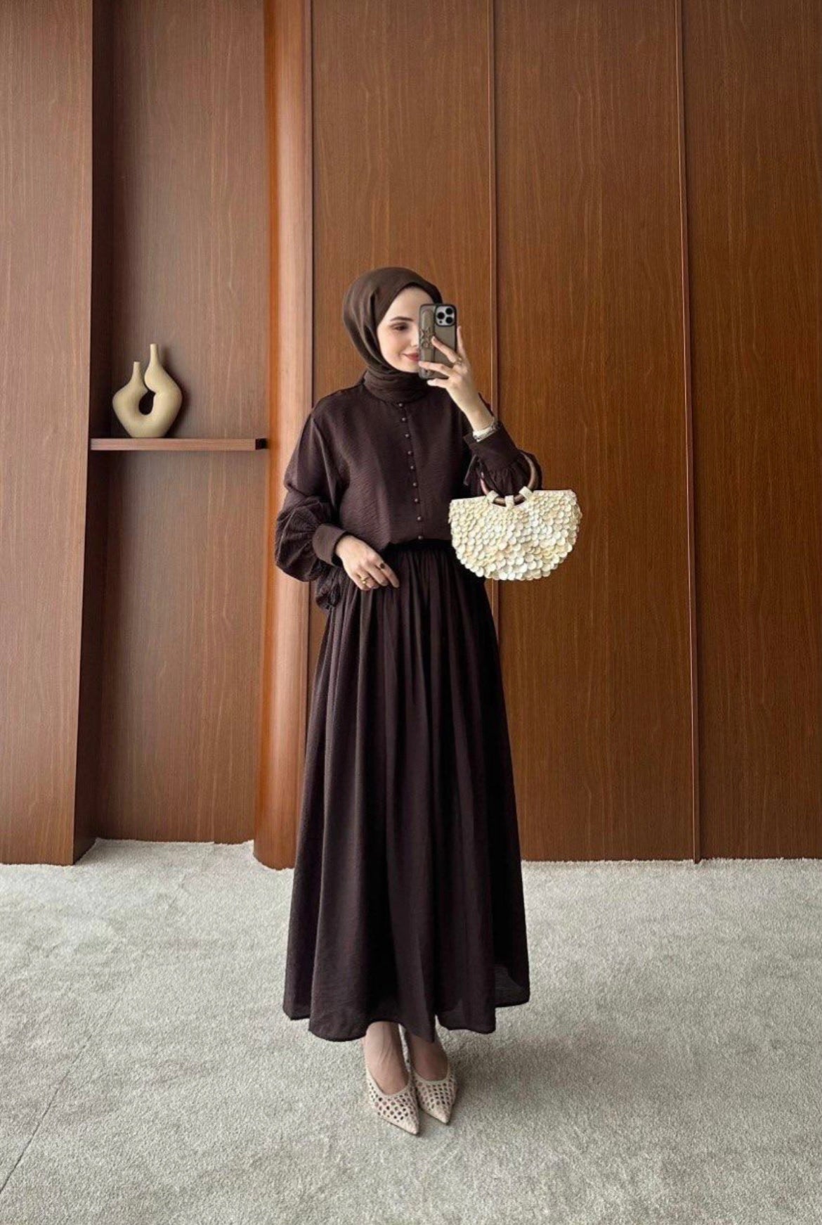 modest Maxi Rock Zweiteiler hijab