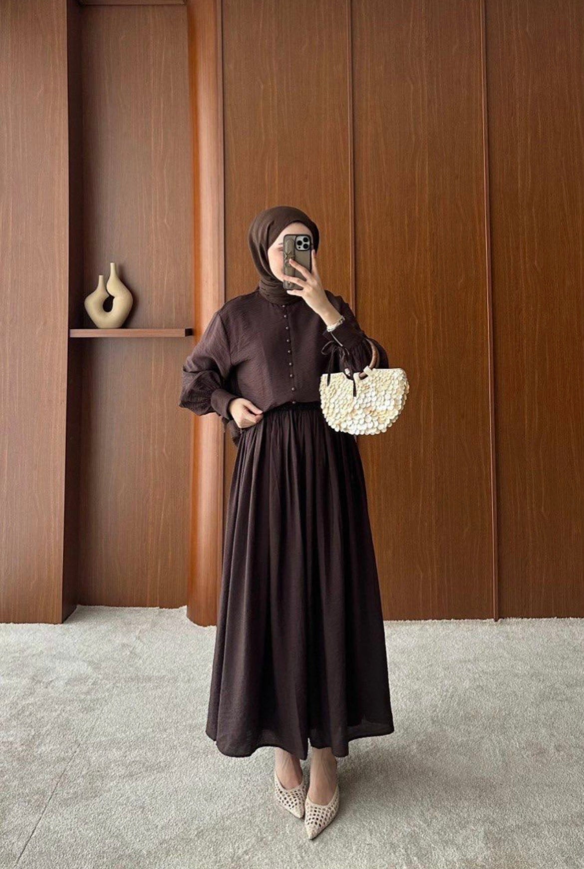 modest Maxi Rock Zweiteiler hijab