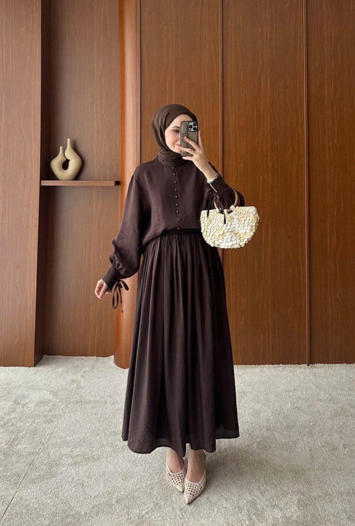 modest Maxi Rock Zweiteiler hijab