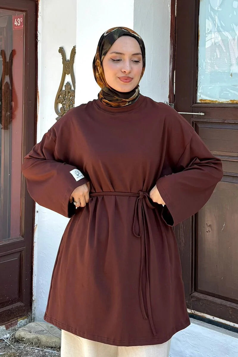 Nora Basic Oversized Long Shirt