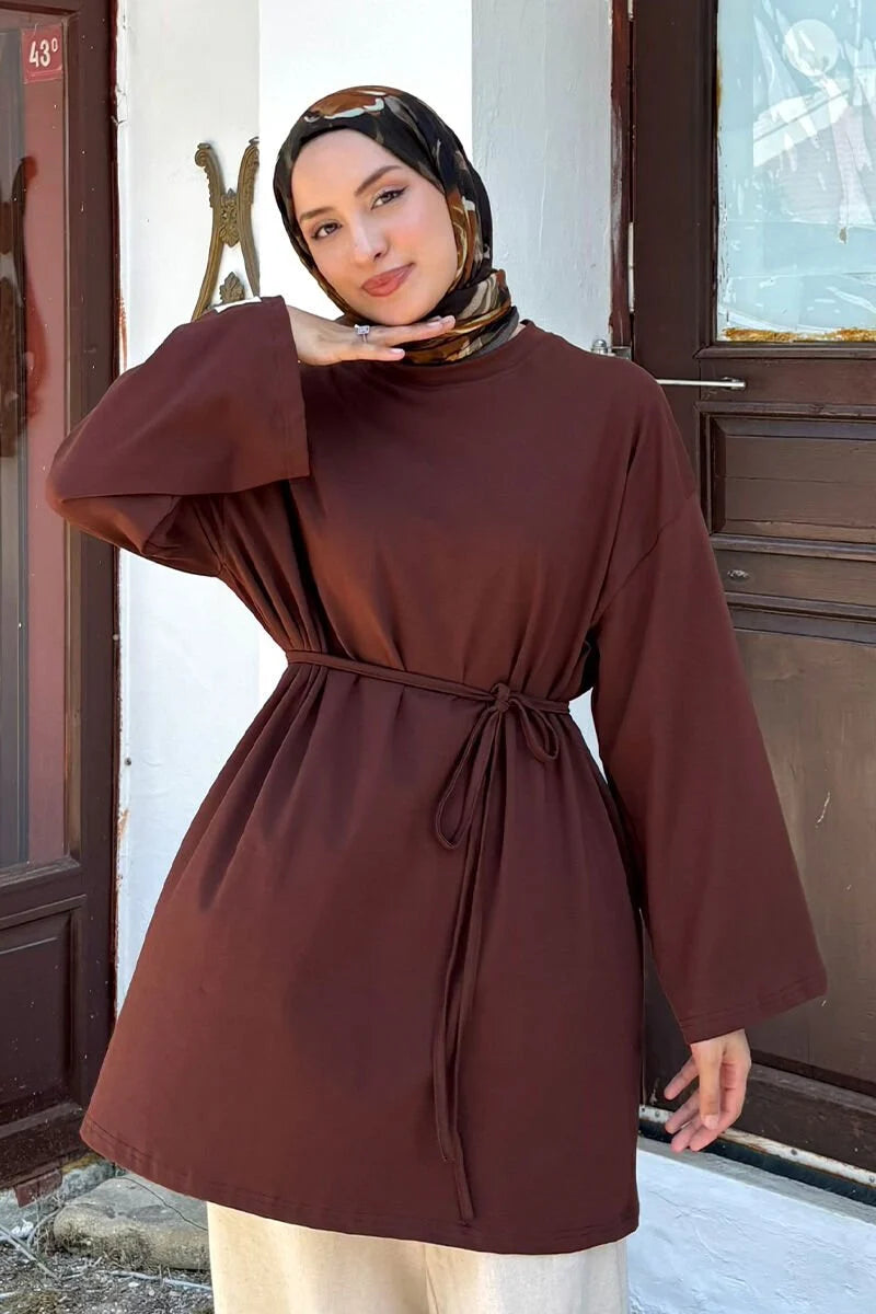 Nora Basic Oversized Long Shirt