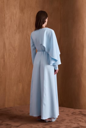 Aliya Maxikleid mit Drapierung