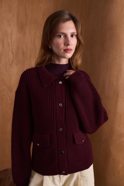 Talia Cable Knit Cardigan