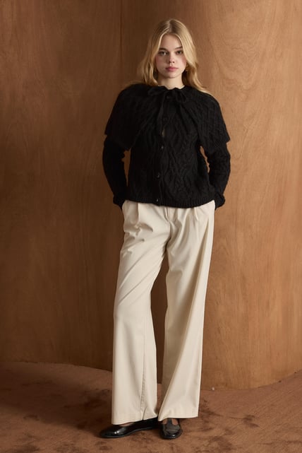 Adele Strickcardigan mit Schleifendetail