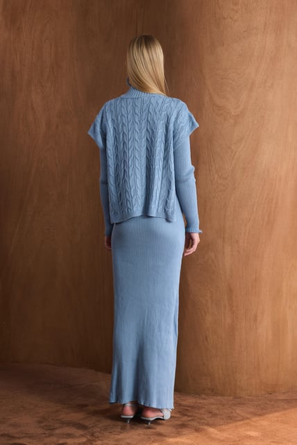 Ayla Strickkleid mit Weste