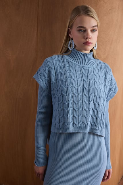 Ayla Strickkleid mit Weste