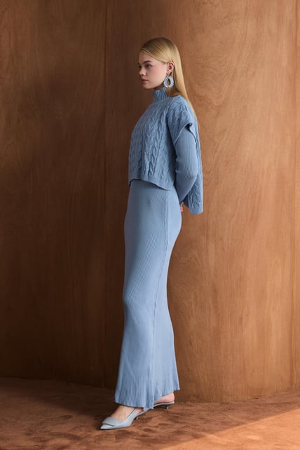 Ayla Strickkleid mit Weste