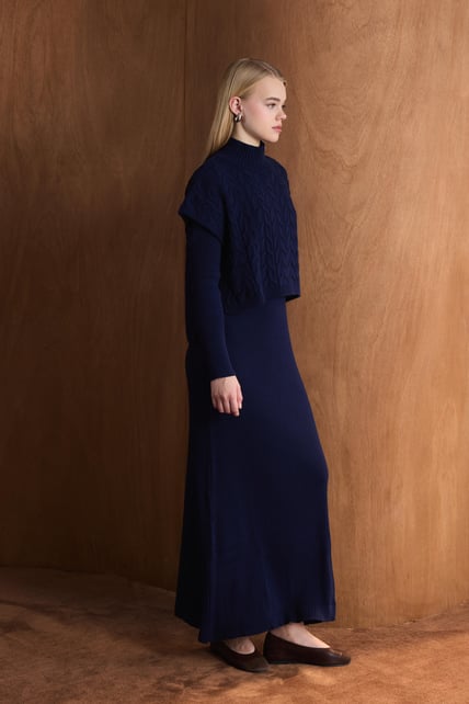 Ayla Strickkleid mit Weste