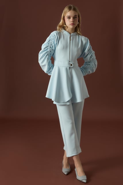 Lina Zweiteiler Scuba Set mit Tunnelärmeln