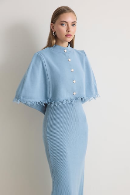 Zara Strickkleid mit Cape