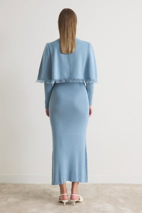 Zara Strickkleid mit Cape