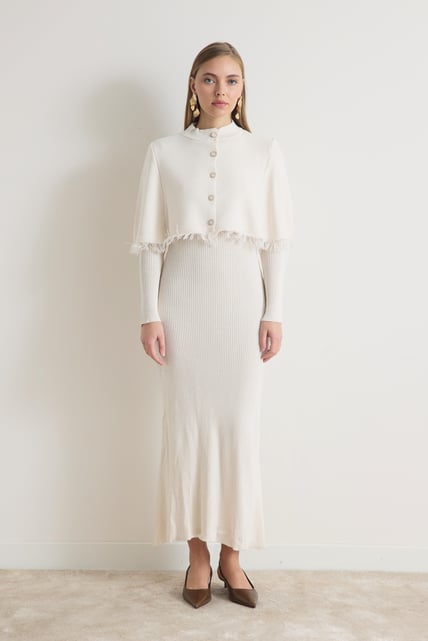 Zara Strickkleid mit Cape