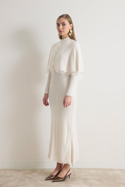 Zara Strickkleid mit Cape