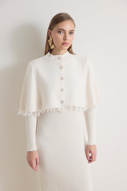 Zara Strickkleid mit Cape