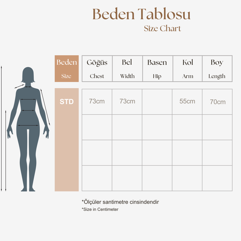 Size Chart Bluse